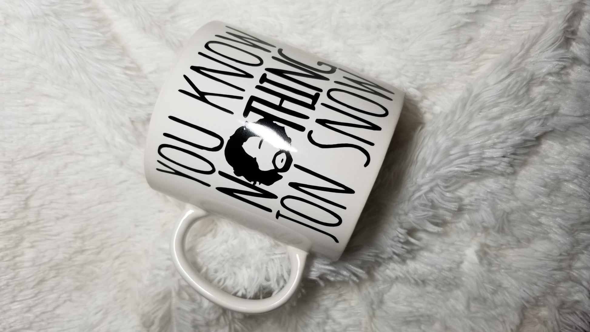 Game of Thrones, GOT, Jon Snow mug,  Game of Thrones coffee mug, big coffee mug - CCCreationz