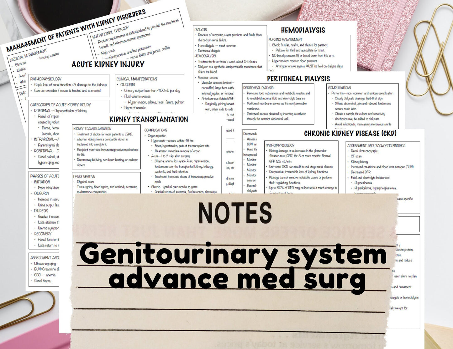 Genitourinary System Advance Med Surg Notes