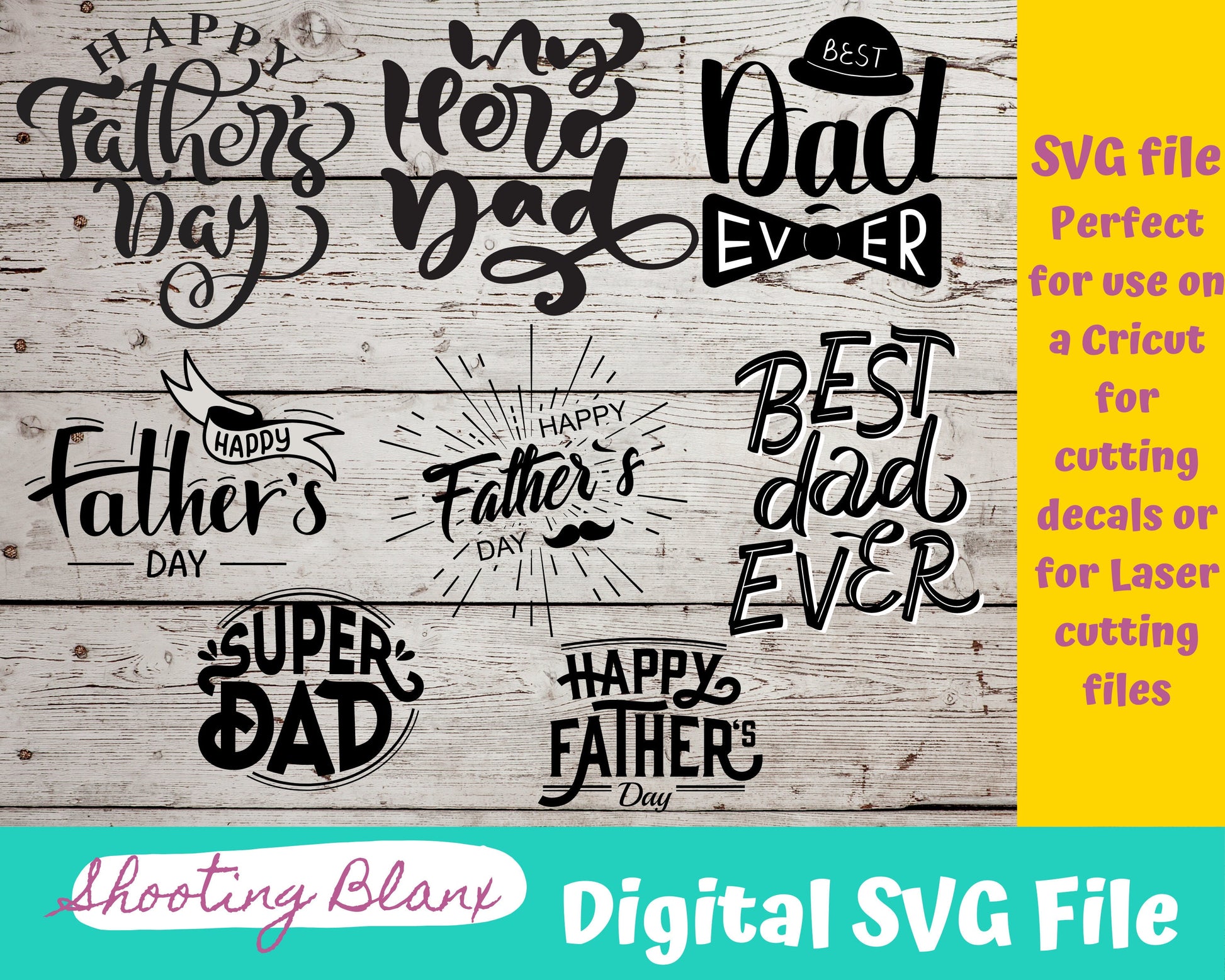Father’s Day quote SVG file perfect for Cricut, Cameo, or