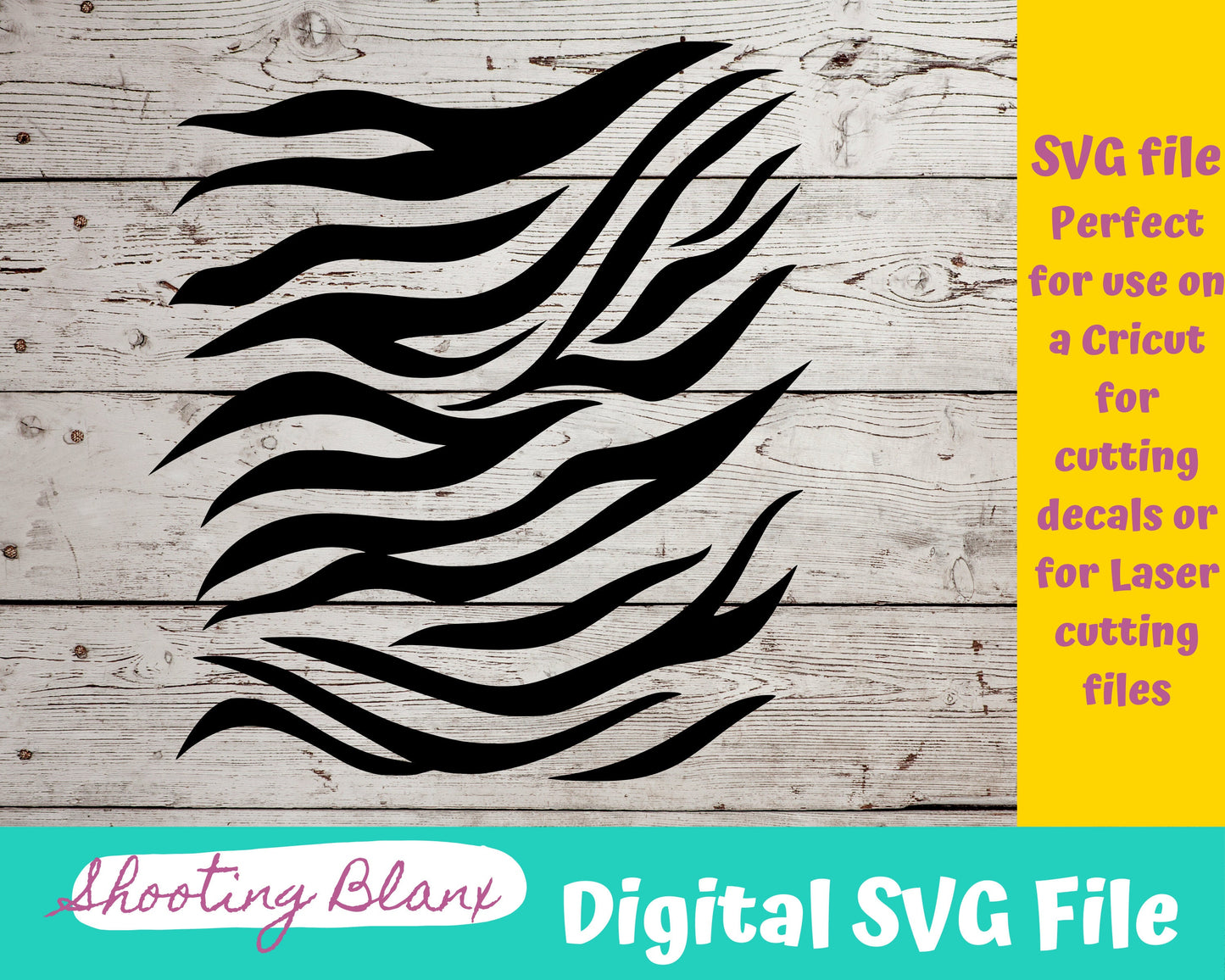 Zebra Pattern SVG files perfect for Cricut, Cameo, or Silhouette also for laser engraving Glowforge,  print, tumbler