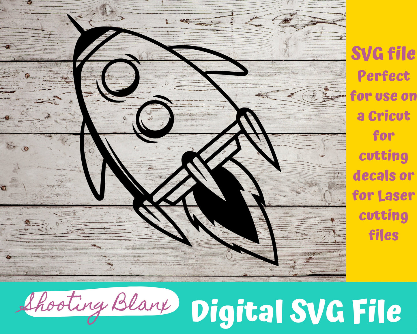 Outer Space Rocket Ship SVG files perfect for Cricut, Cameo, or Silhouette also for laser engraving Glowforge, planets, galaxy