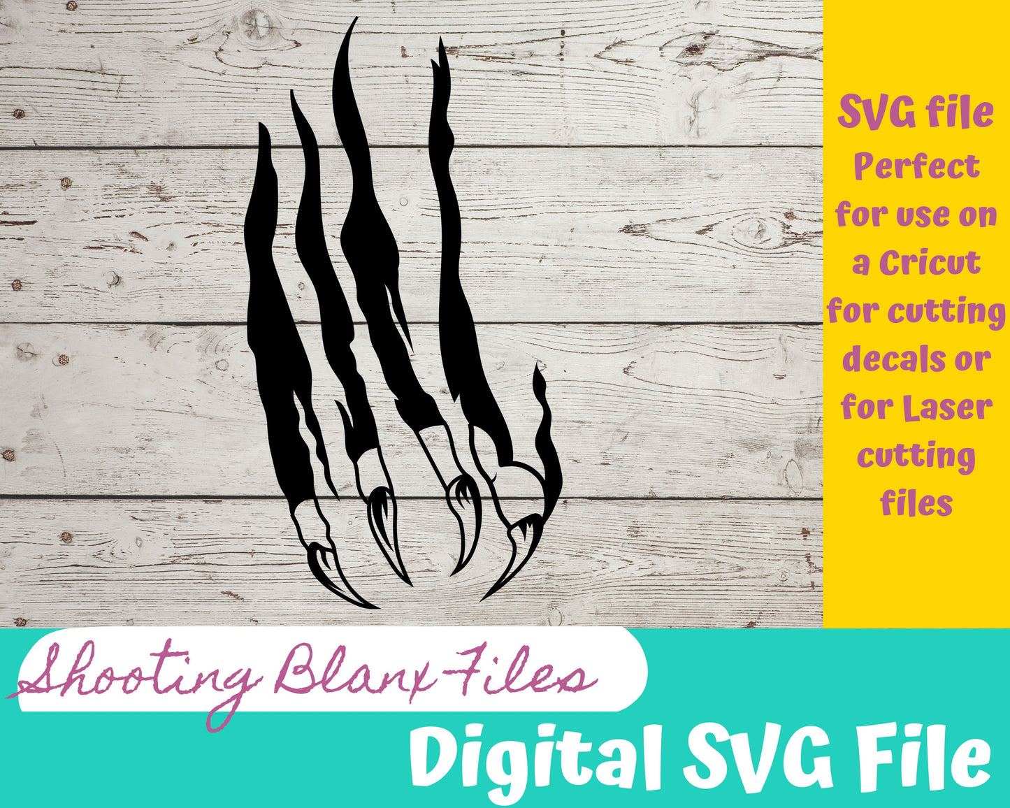 Claw Scratches bundle SVG files perfect for Cricut, Cameo, or Silhouette also for laser engraving Glowforge, Freddy, Eagle
