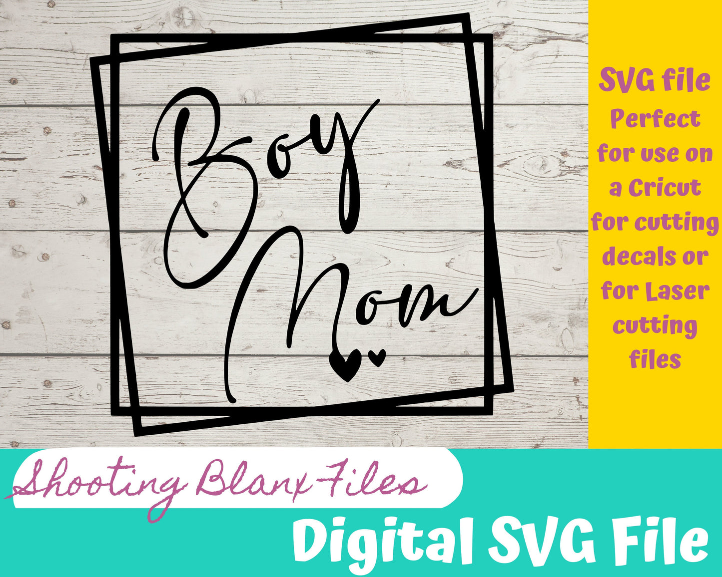 Boy mom SVG file perfect for Cricut, Cameo, or Silhouette also great for laser engraving Glowforge , Mother’s Day, funny, mom