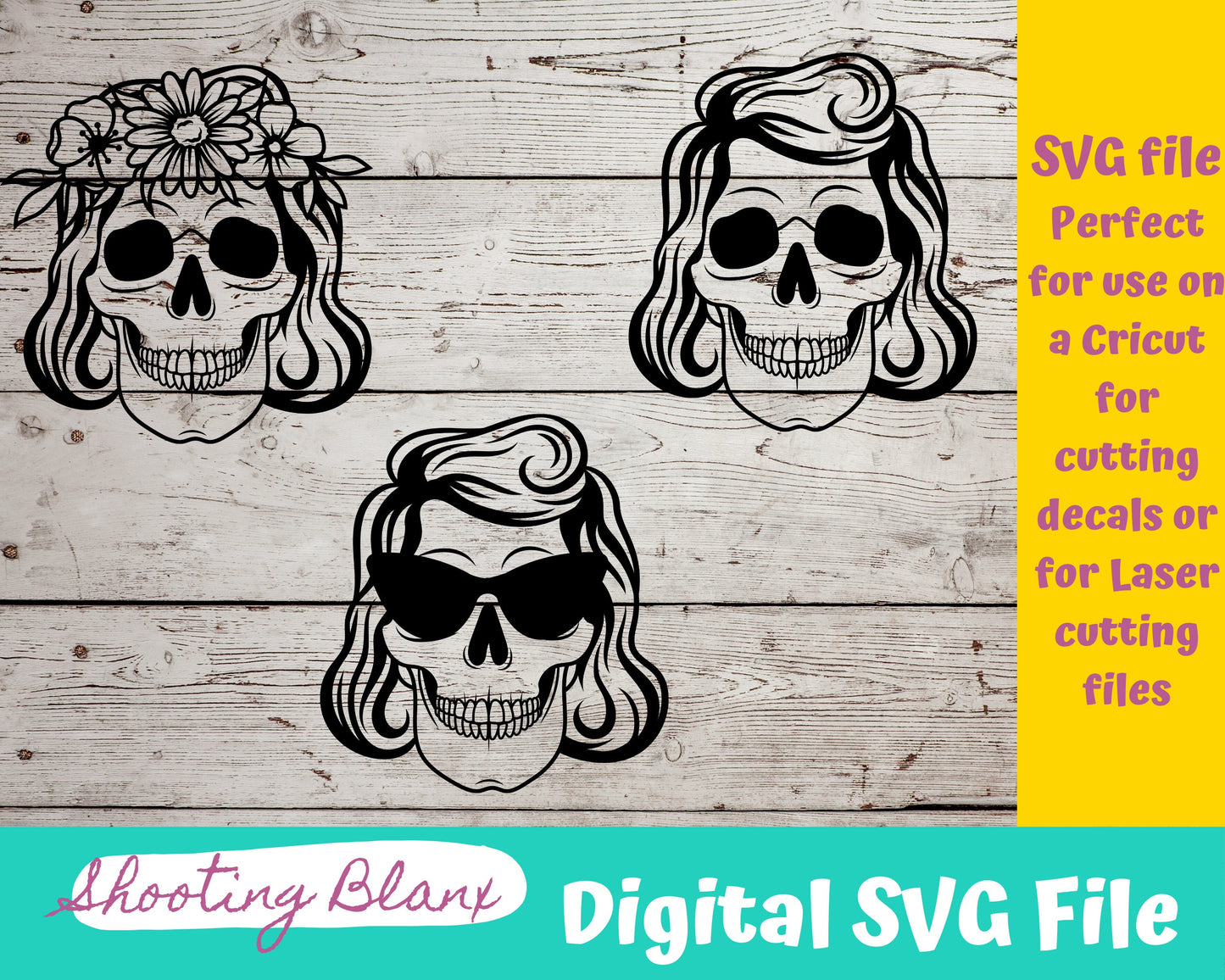 Womanly Skeleton Tattoo Art bundle SVG files perfect for Cricut, Cameo, or Silhouette also for laser engraving Glowforge, horror, spooky