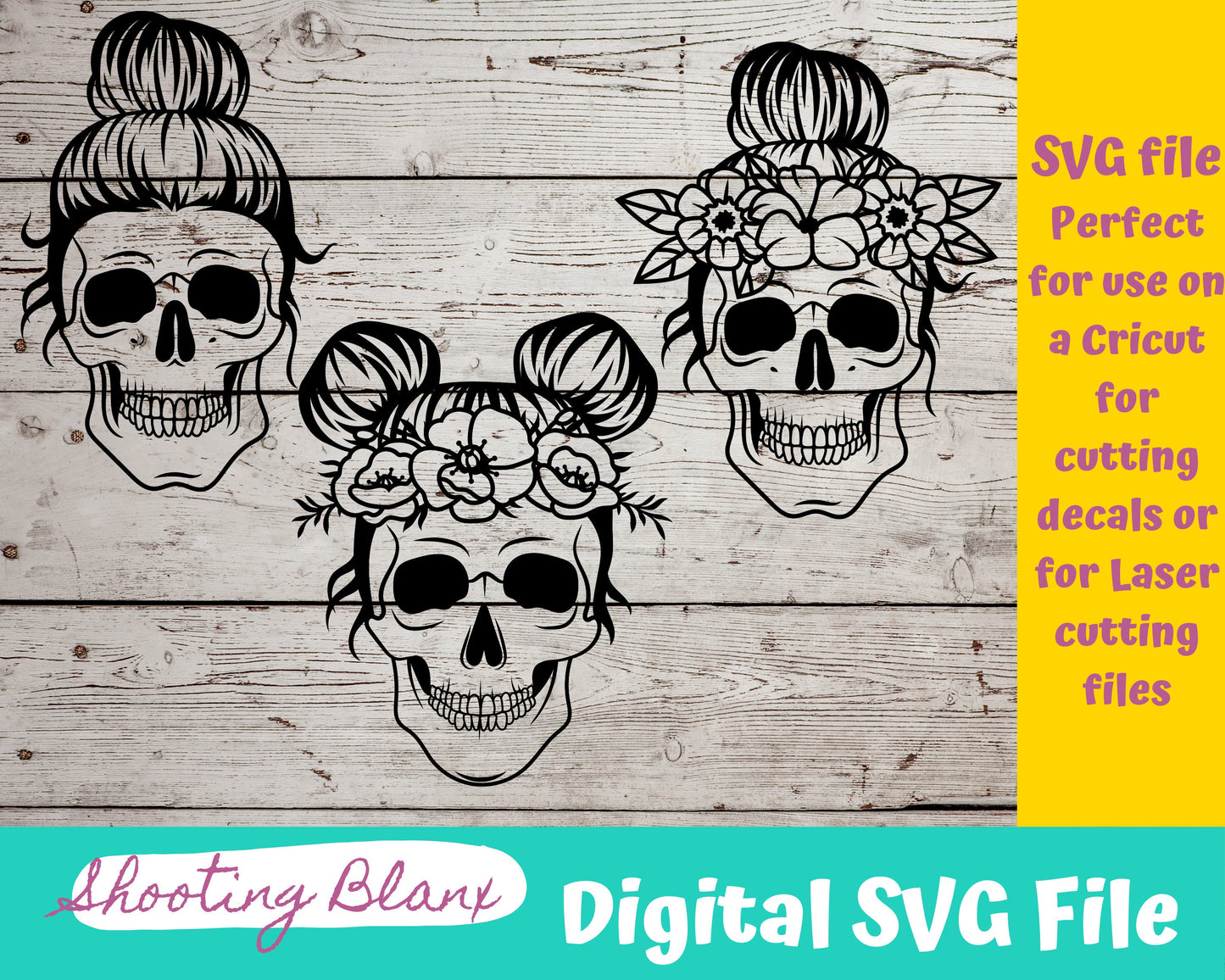 Womanly Skeleton Tattoo Art bundle SVG files perfect for Cricut, Cameo, or Silhouette also for laser engraving Glowforge, horror, spooky