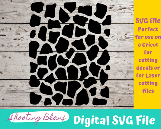 Giraffe Pattern SVG files perfect for Cricut, Cameo, or Silhouette also for laser engraving Glowforge, print, tumbler