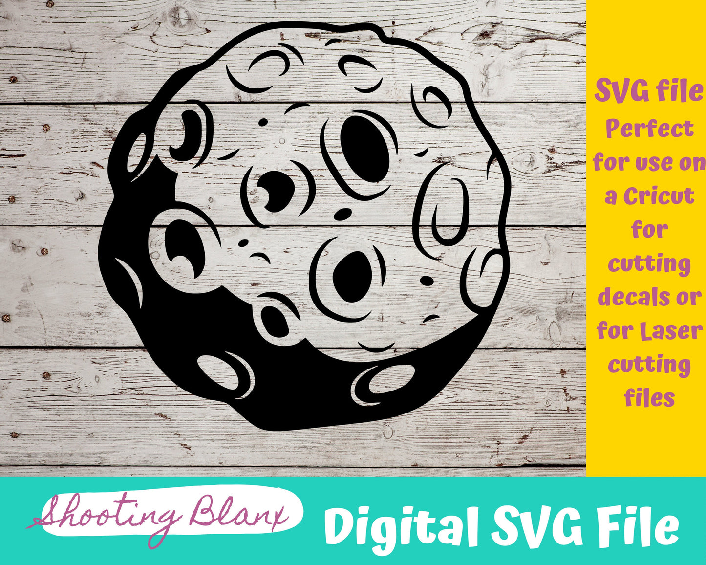 Outer Space Meteor SVG files perfect for Cricut, Cameo, or Silhouette also for laser engraving Glowforge, planets, galaxy