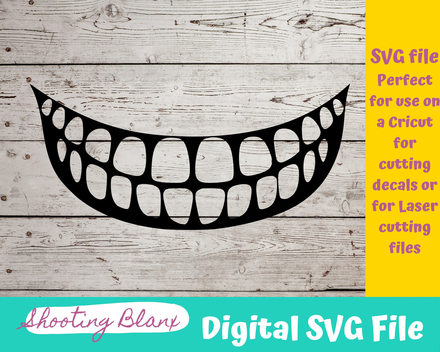 Teeth / Bite bundle SVG files perfect for Cricut, Cameo, or Silhouette also for laser engraving Glowforge, monster, mouth, lips, tooth