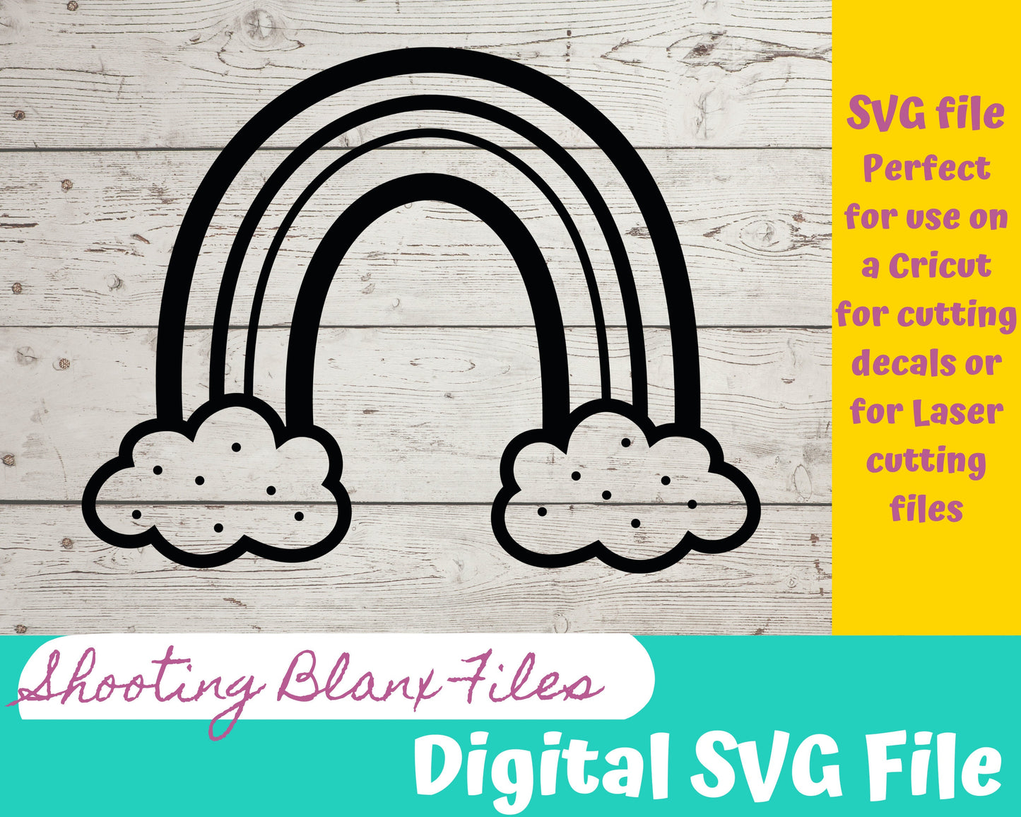 Rainbow bundle SVG files perfect for Cricut, Cameo, or Silhouette also for laser engraving Glowforge, Hand, love, God, Sky
