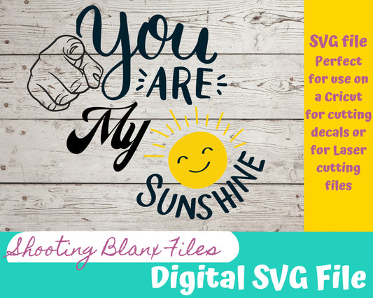 You are My Sunshine Digital File, digital cut file | SVG | Cut file | digital download | Cricut file
