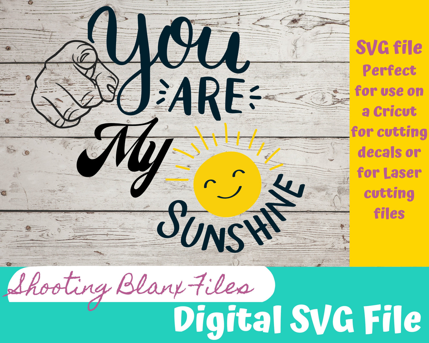 You are My Sunshine Digital File, digital cut file | SVG | Cut file | digital download | Cricut file