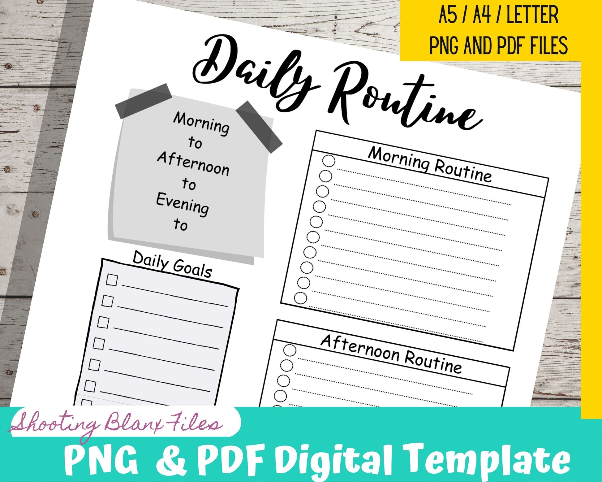 Routine Bundle planner, Daily Routine, Monthly Routine, Weekly Routine ...