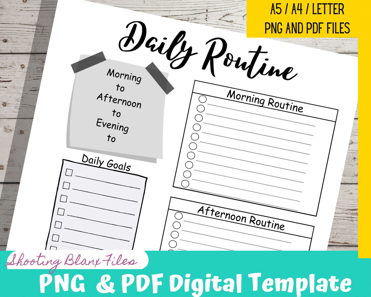 Routine Bundle planner, Daily Routine, Monthly Routine, Weekly Routine, Daily Checklist, Agenda Planner, Month calendar, Daily bujo insert