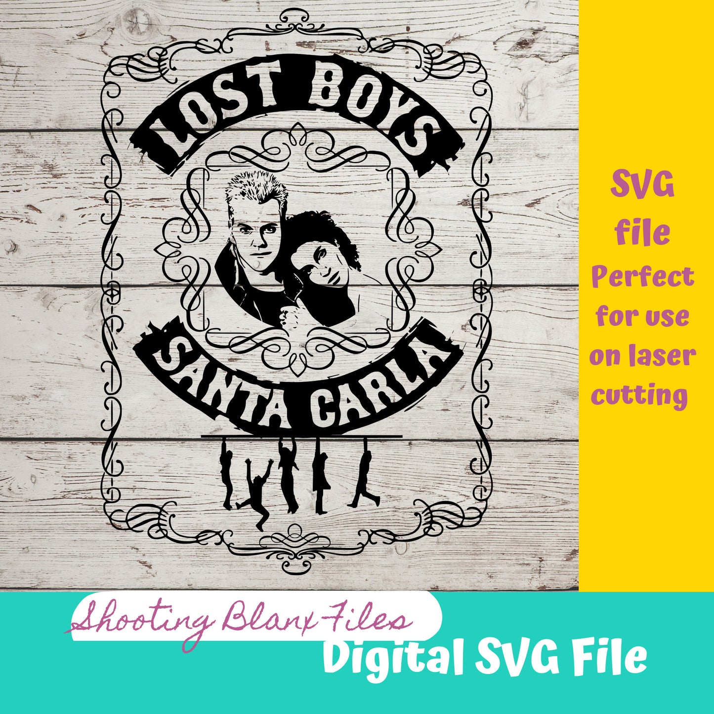 Horror Whiskey Flask Labels  SVG Files | Halloween whisky | Glowforge Halloween Cut File | Digital File, Lost Boys, Vampire
